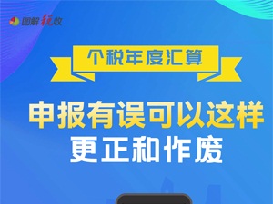 个税年度汇算，申报有误可以这样更正和作废